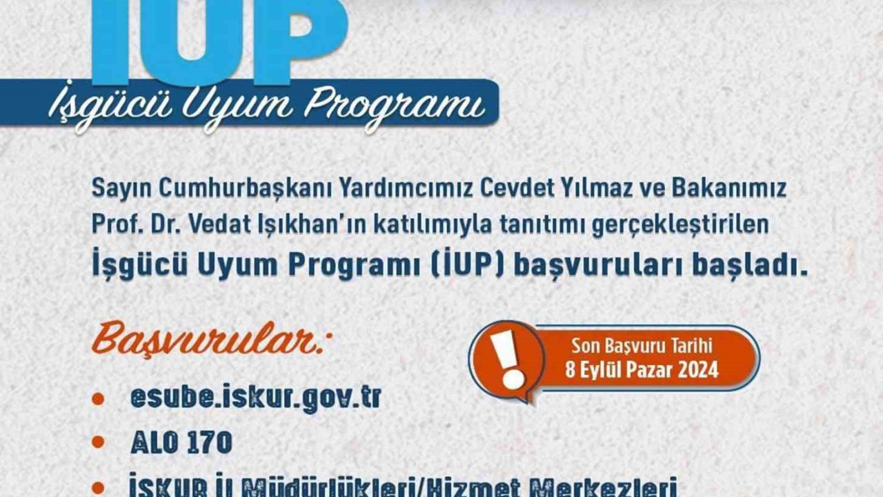 Muğla’da 1030 kişilik ‘İşgücü Uyum Programı’ başvuruları başladı