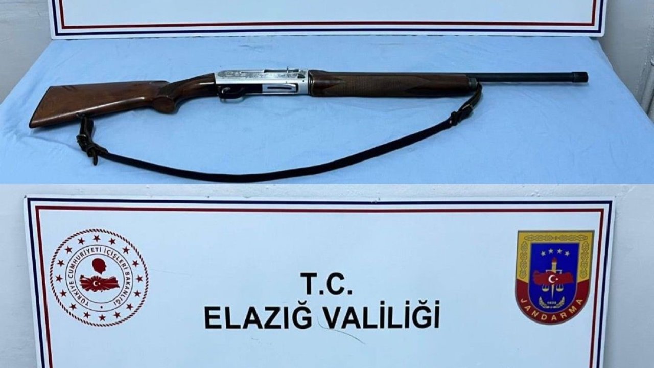 Elazığ’da 2 adet ruhsatsız av tüfeği ele geçirildi