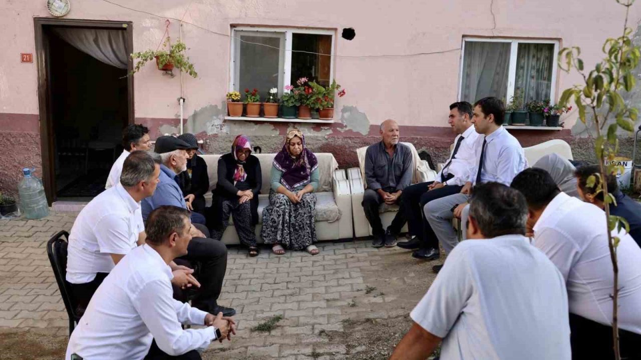 Vali Aygöl acılı aileyi yalnız bırakmadı