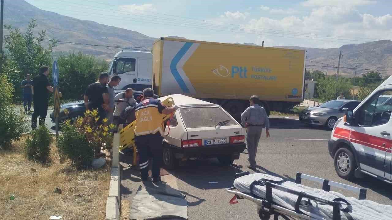 Elazığ’da trafik kazası: 1 yaralı