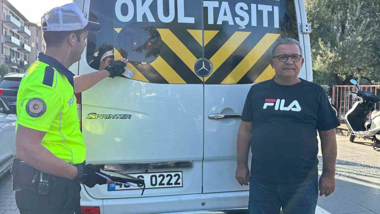 Muğla’da okul çevresi ve servis araçları denetlendi