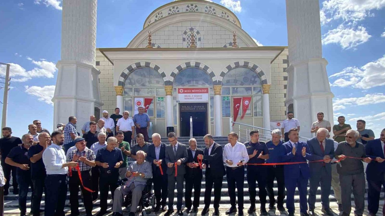 Kulu’da Bilal-i Habeşi Bereket Camii ibadete açıldı