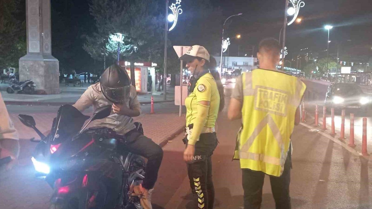 Gaziantep’te 59 motosiklet sürücüsüne 270 bin TL ceza