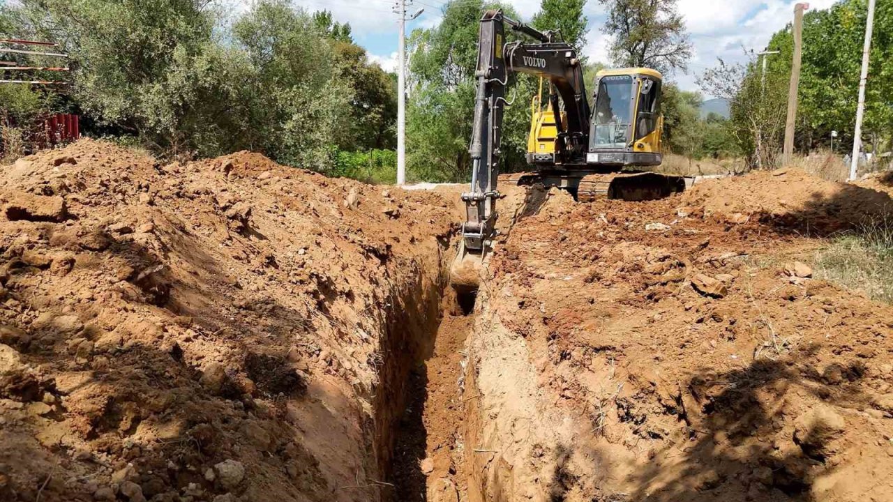 Kınık köyündeki altyapı çalışması tamamlandı