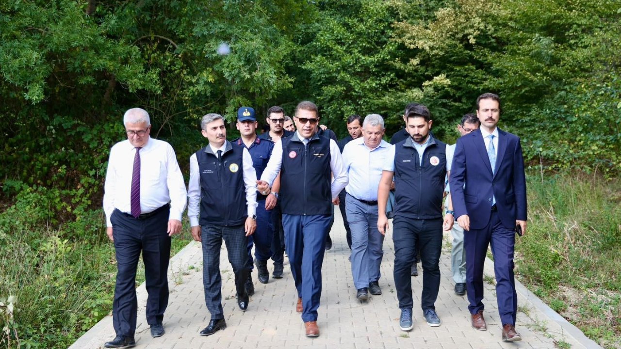 Korugöl tabiat parkına ulaşım çevre korunarak yapılıyor