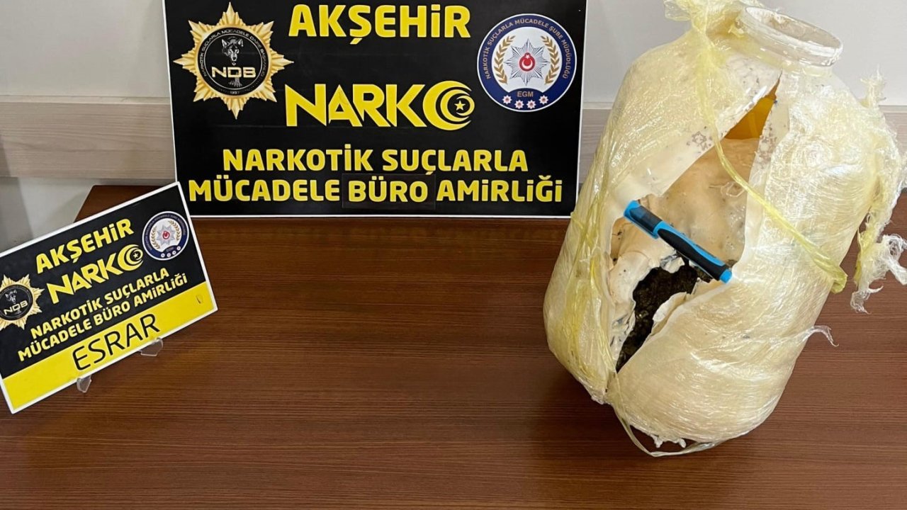 Konya’da 2 kilo 750 gram esrar ele geçirildi