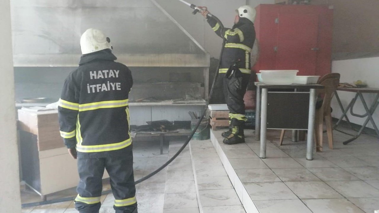 Samandağ’da restoran yangını