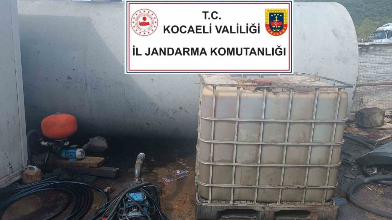 Kocaeli’de 25 bin litre kaçak akaryakıt ele geçirildi