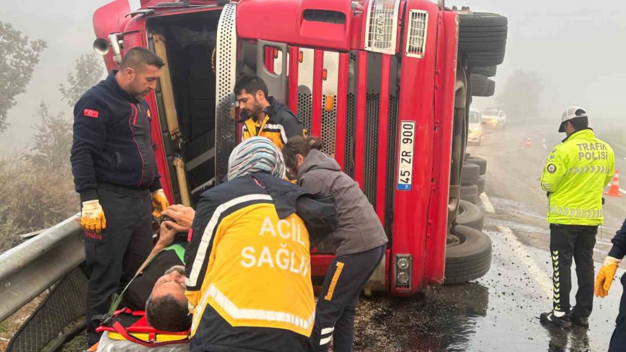 Yoğun sis kazaya sebep oldu: 1 yaralı