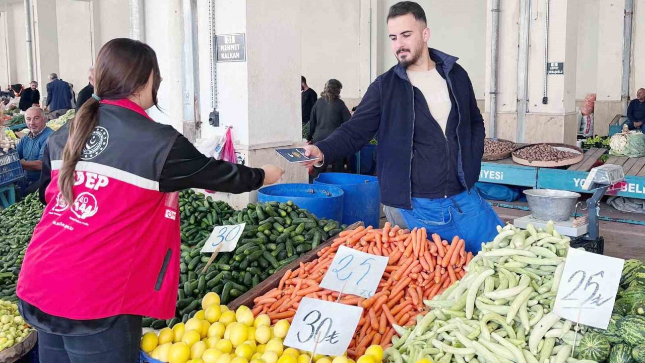 Yozgat’ta Halk Pazarı’nda farkındalık çalışması