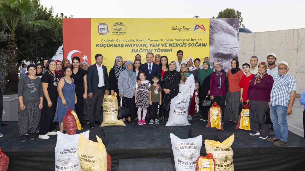 Mersin’de ’Hadi Gel Köyümüze Destek Verelim’ projesinde çarklar dönmeye başladı