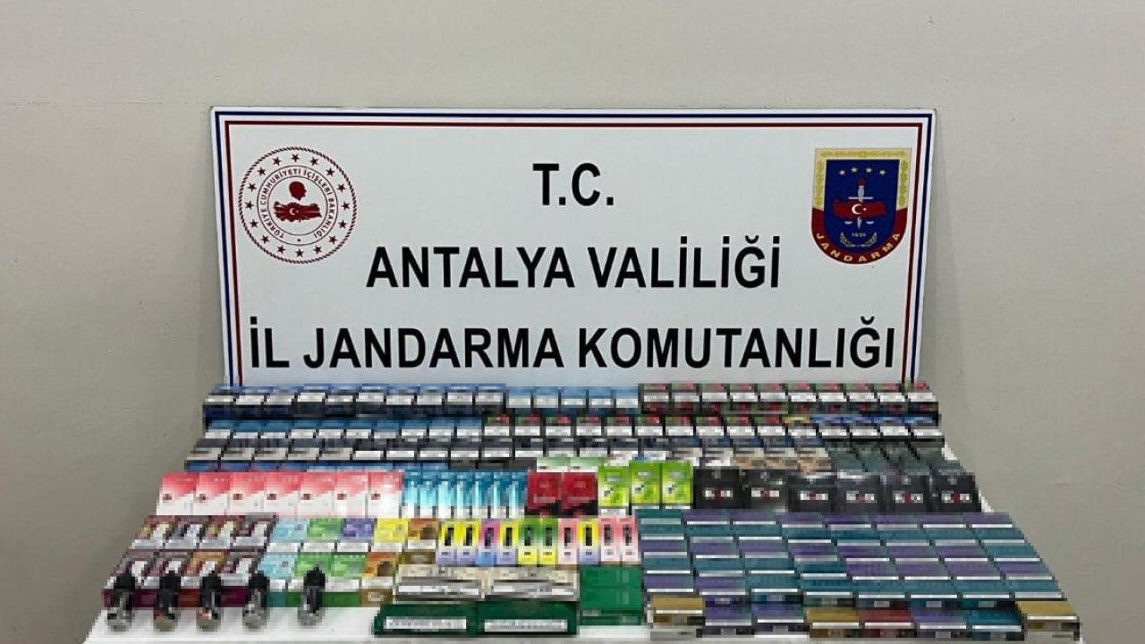 Antalya’da kaçak sigara operasyonu