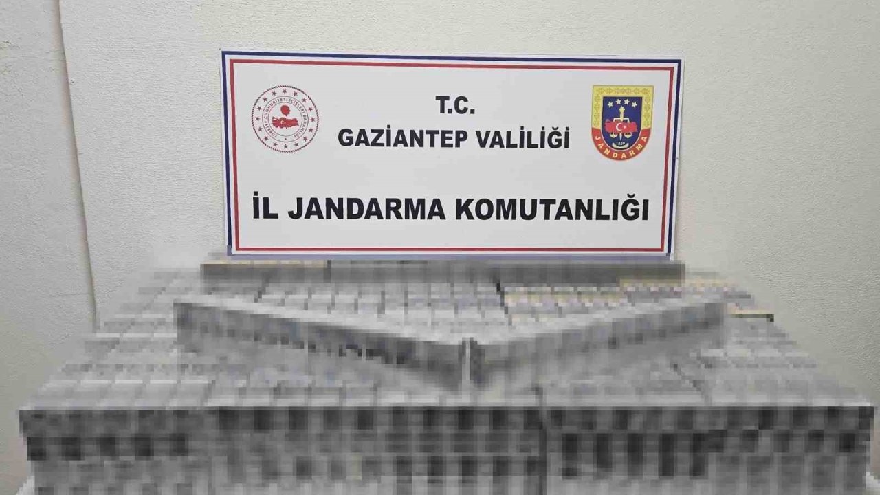 Gaziantep’te 1,5 milyon TL değerinde kaçak sigara ve tütün ele geçirildi