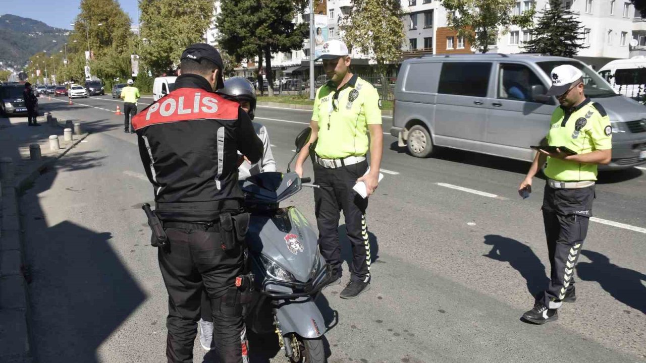 Ordu’da bir haftada 15 binden fazla araç ve sürücüsü denetlendi