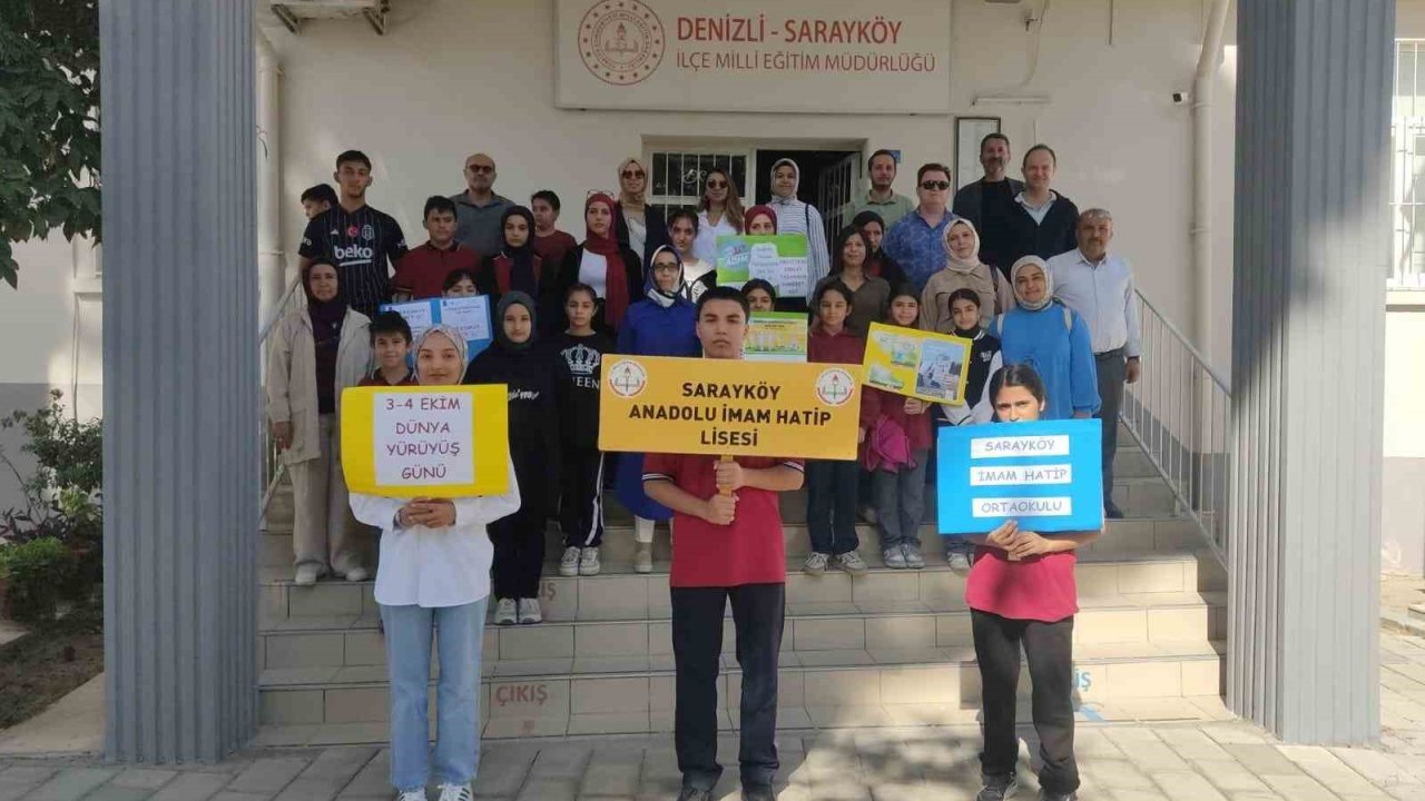 Sarayköy’ün genç liselilerinden farkındalık yürüyüşü