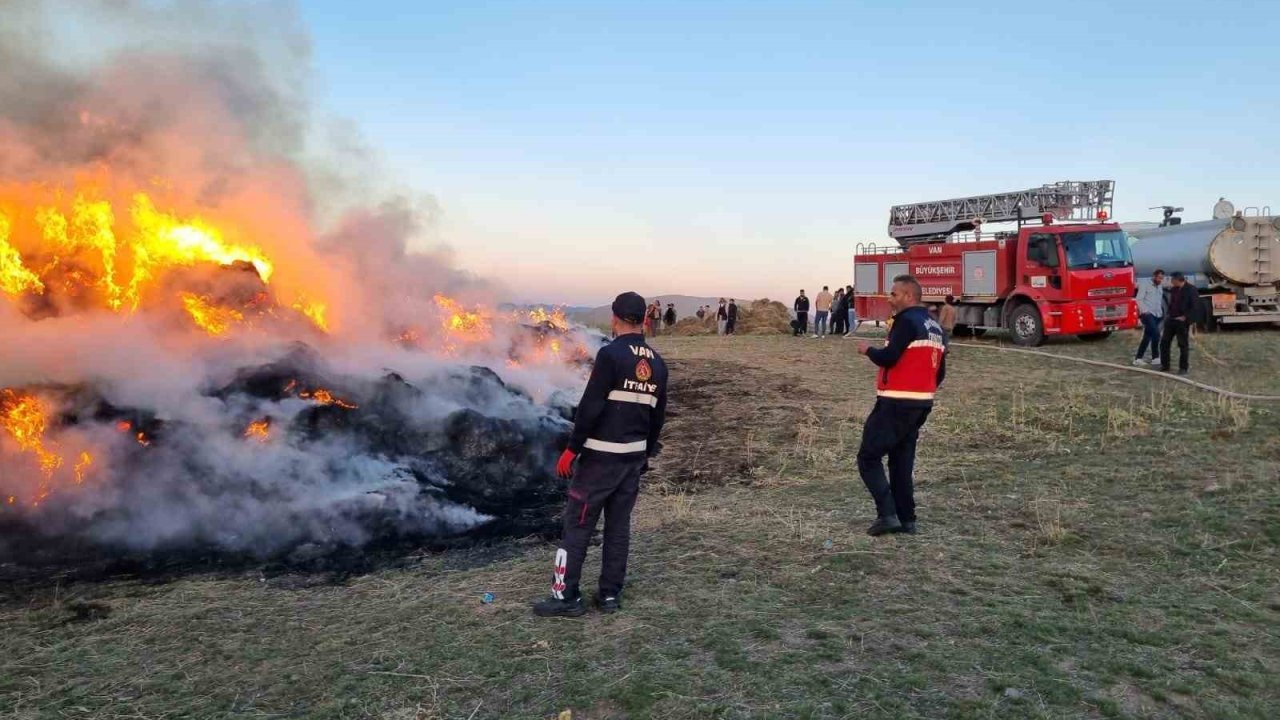 Van’da 9 bin bağ ot yandı