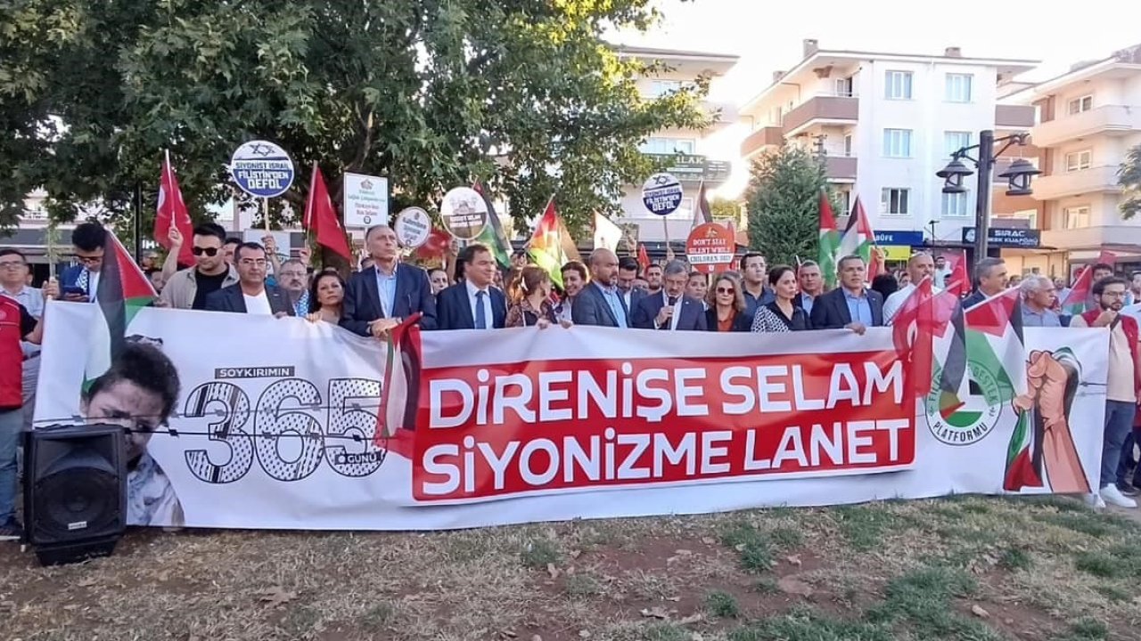 Muğla’da "Direnişin Simgesi Gazze" yürüyüşü gerçekleştirildi