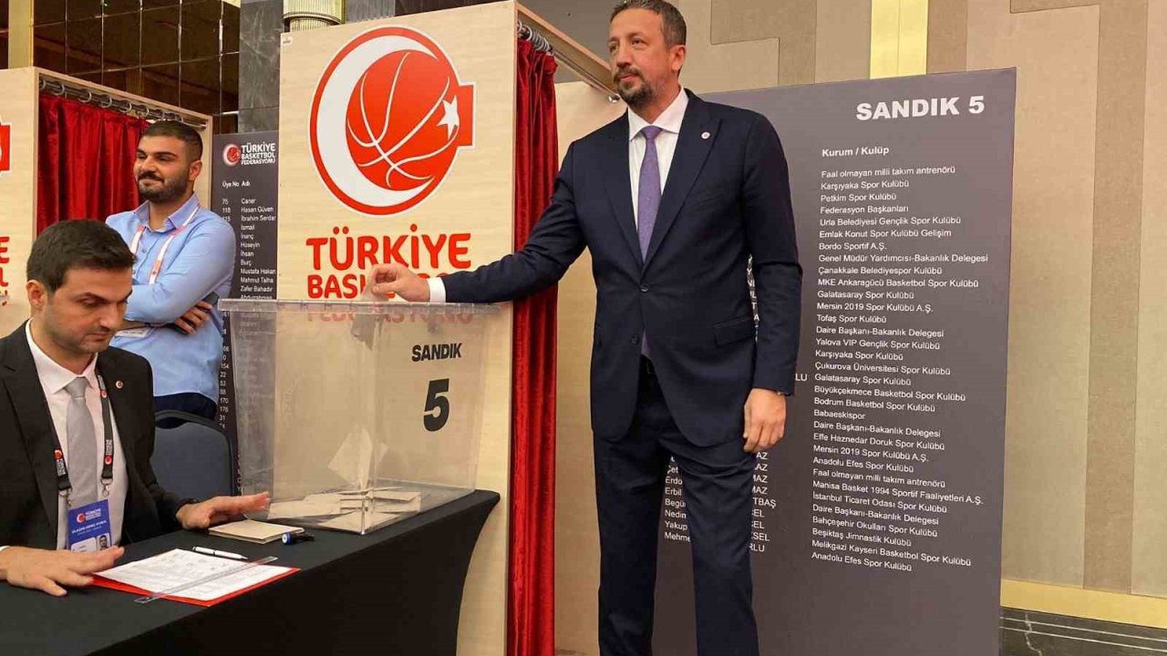 Hidayet Türkoğlu yeniden Türkiye Basketbol Federasyonu başkanı seçildi