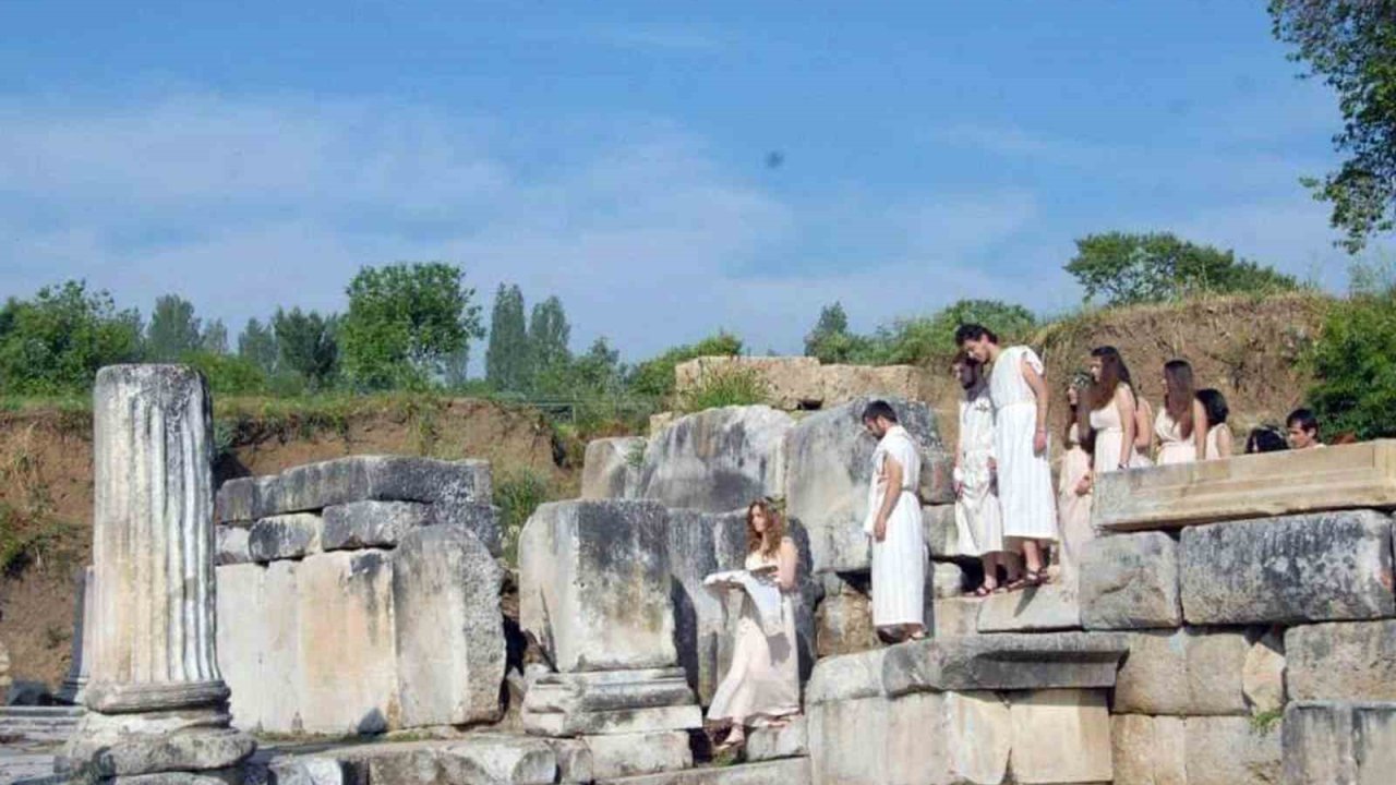 3 bin 500 yıl önceki tören giysiler ile Lagina’dan Stratonikeia’ya anahtar taşınacak