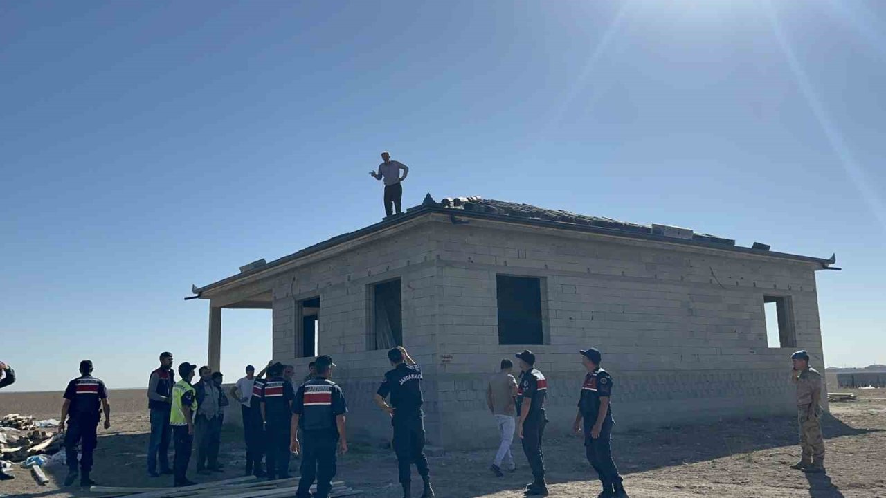 Aksaray’da kaçak yapılaşmada olaylı yıkım