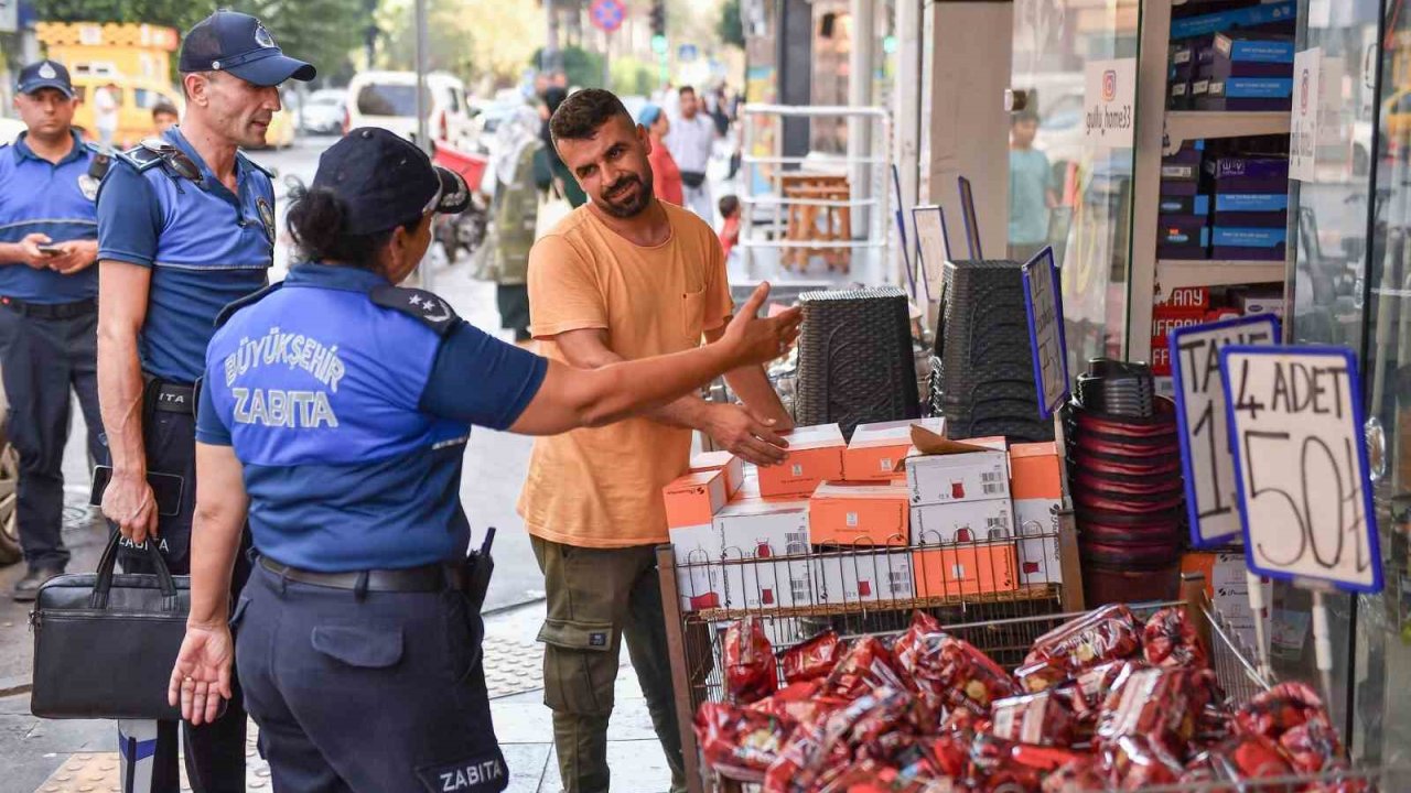 Mersin’de kaldırım işgallerine izin verilmiyor