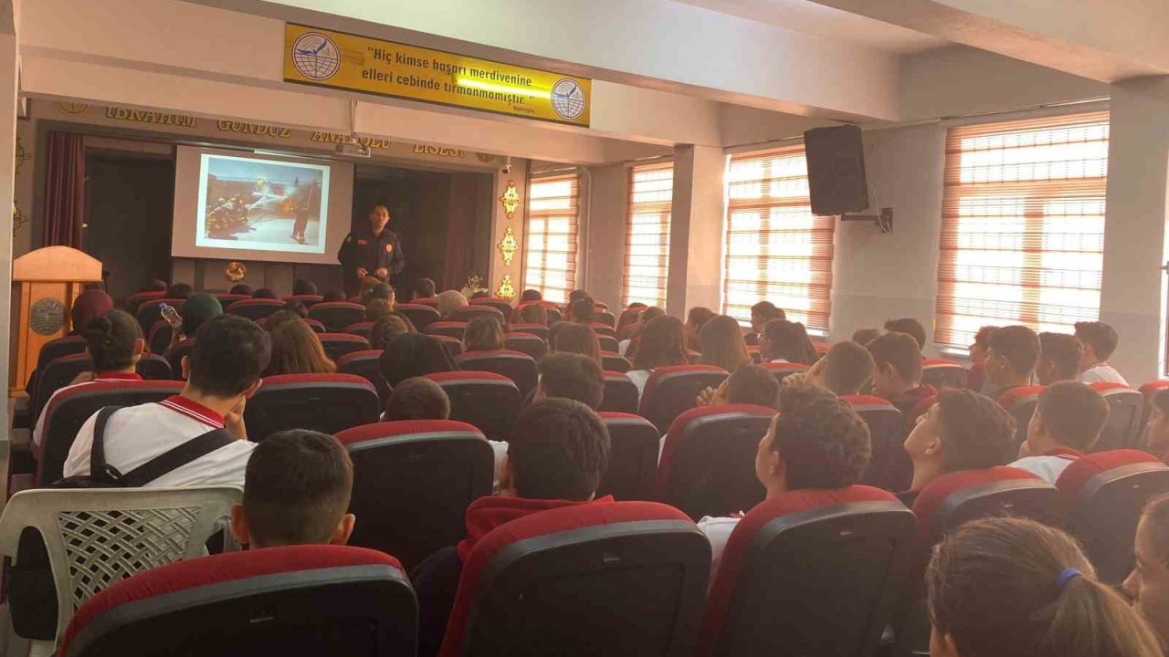 Karapınar’da yangın tatbikatı