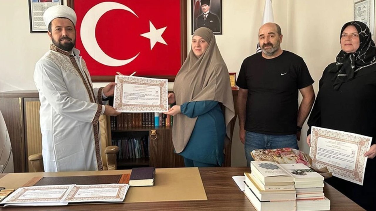 Alman anne ve kızı Çankırı’da Müslüman oldu