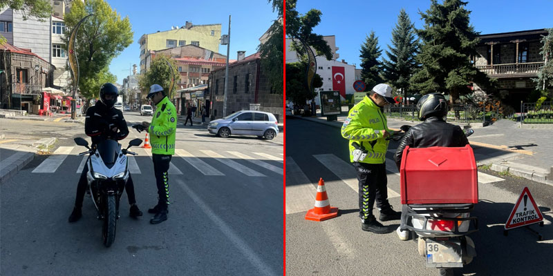 Kars'ta Güvenli Motosiklet Kullanımı için bilgilendirme yapıldı.