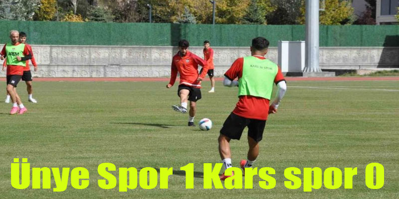 Kars spor ilk yenilgisini Ünye'den aldı!