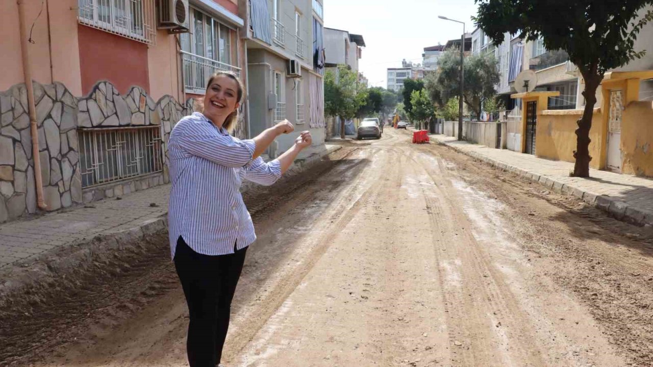 Nazilli Cumhuriyet Mahallesi’nde yol çalışması başlatıldı