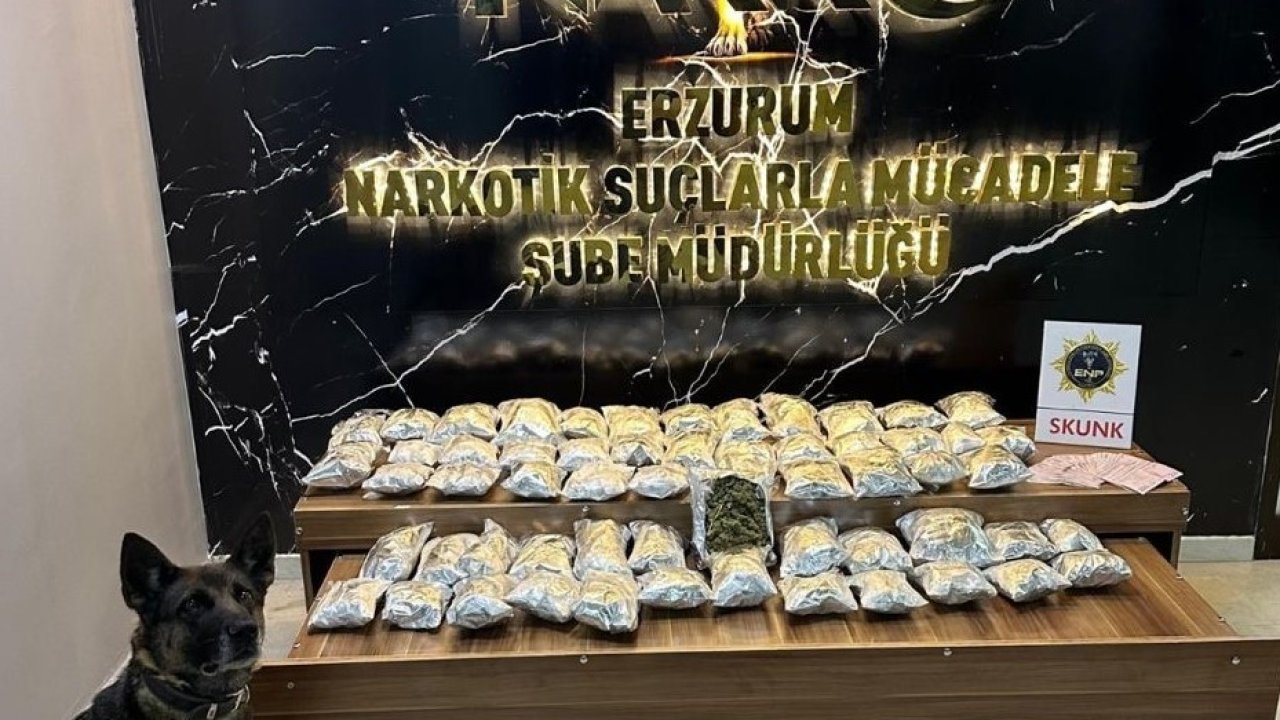 Erzurum polisinden narkotik operasyonu