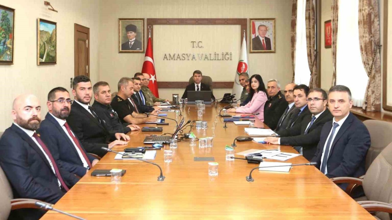 Amasya’da güvenlik ve asayiş masaya yatırıldı