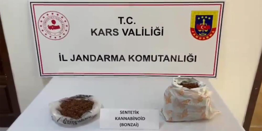 Kars Jandarmadan uyuşturucu operasyonu