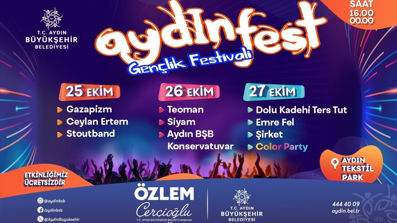 Başkan Çerçioğlu, Aydınlıları Aydınfest’te müzikle buluşturacak