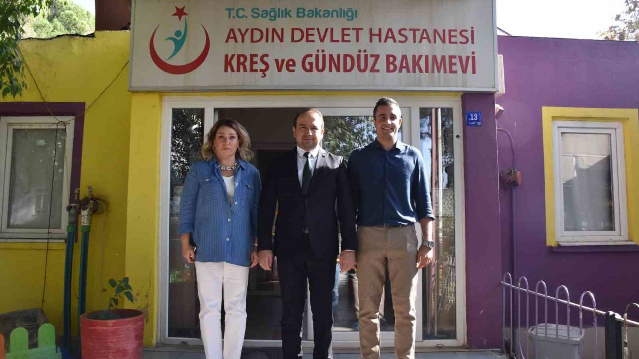 İl Sağlık Müdürü Şenkul, Aydın Devlet Hastanesi Kreşi’nde incelemelerde bulundu