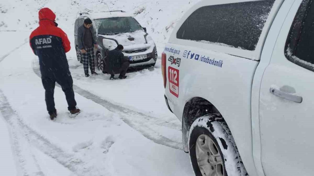 Giresun’da mahsur kalan vatandaşlar kurtarıldı