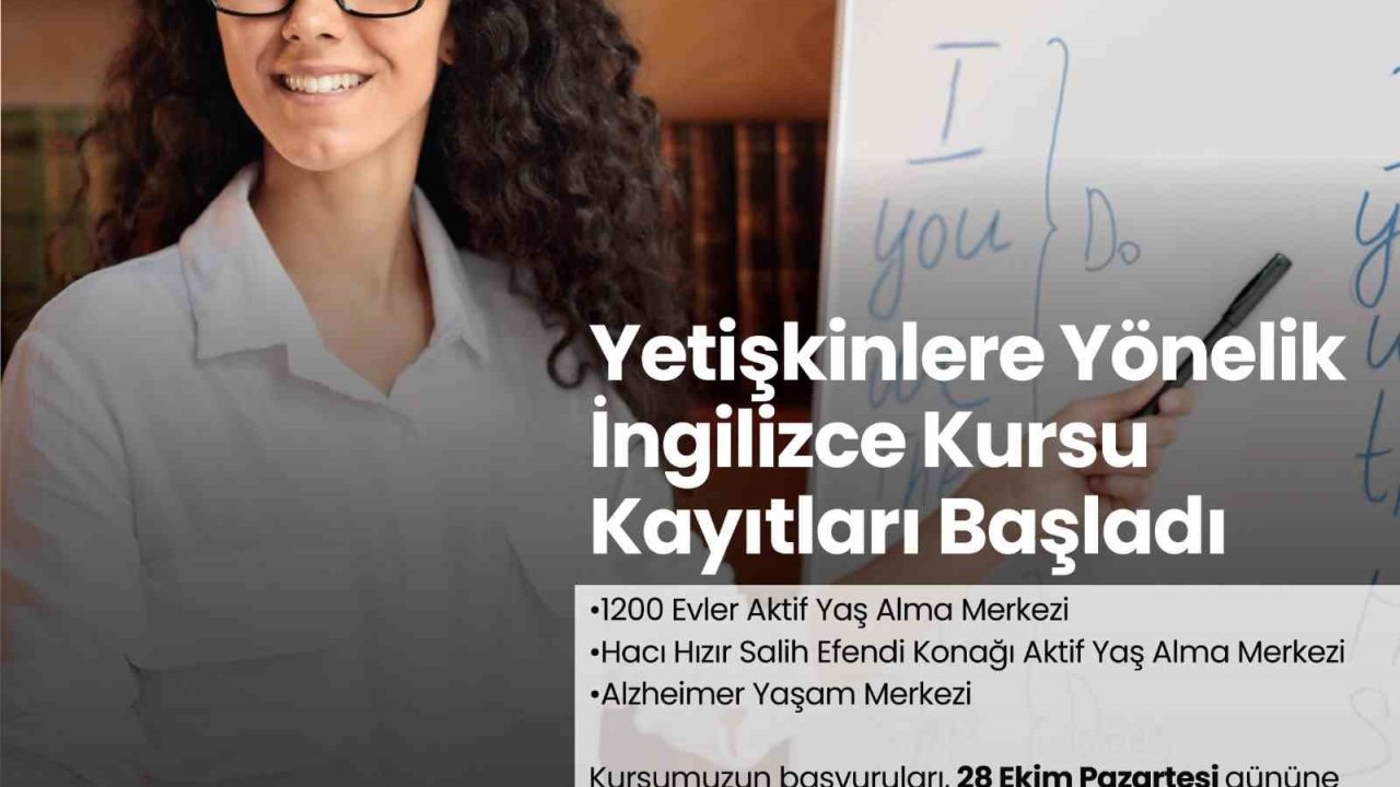 Merkezefendi’de yetişkinlere yönelik İngilizce kursu kayıtları başladı