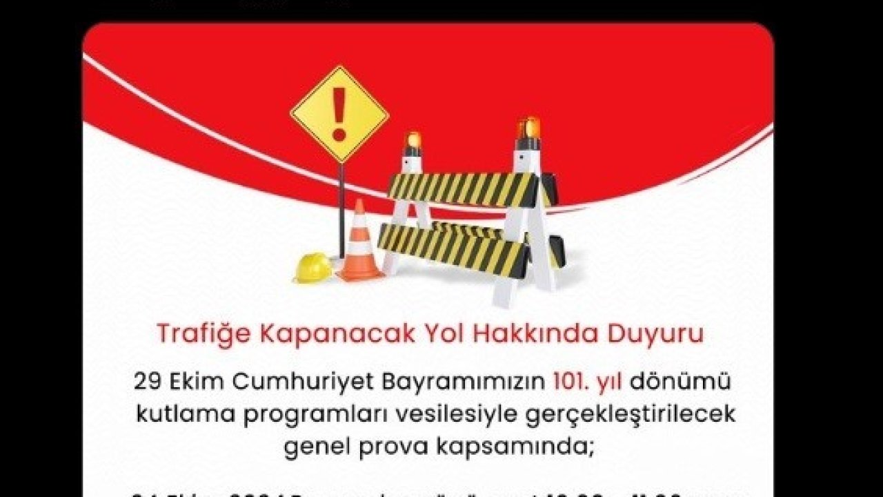 Şehir merkezinde o yolu kullanacaklar dikkat: Geçici olarak trafiğe kapanıyor