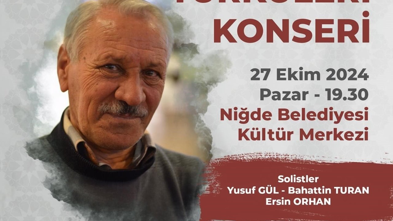 Niğde Belediyesi’nden Fikret Dikmen Türküleri Konseri