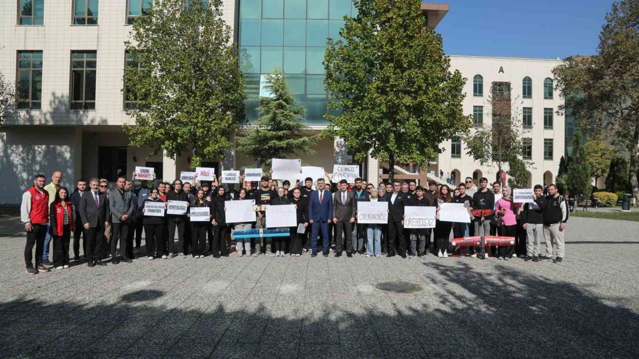 BTÜ öğrencilerinden TUSAŞ’a yapılan terör saldırısına tepki