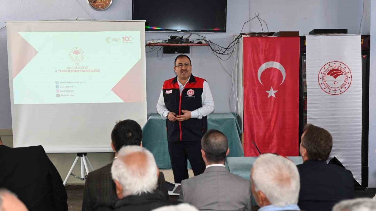 Denizli’de 19 ilçede eş zamanlı çiftçi bilgilendirme toplantısı yapıldı