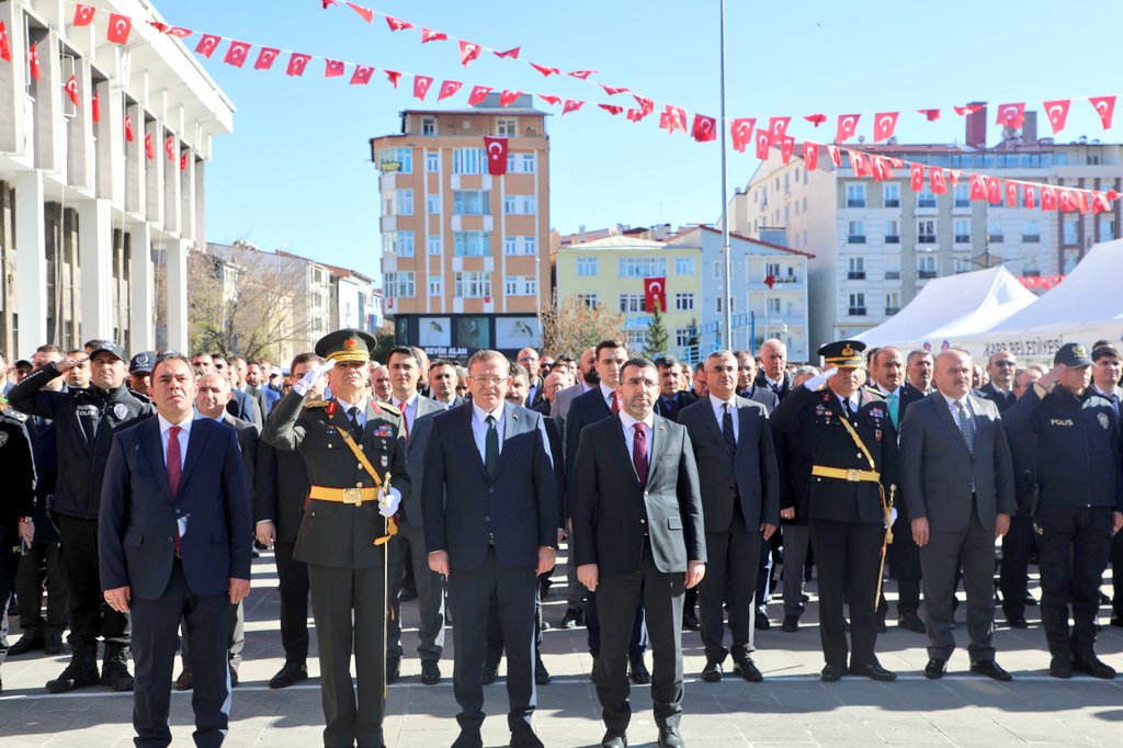 Kars'ta Cumhuriyetimizin kuruluşunun 101’inci yıl dönümü