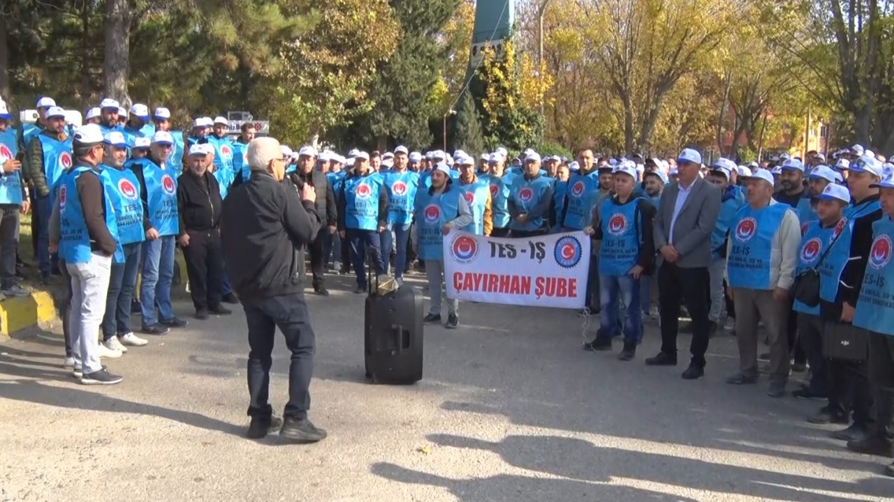 Ankara’da maden işçileri özelleştirmeye karşı eylem yaptı