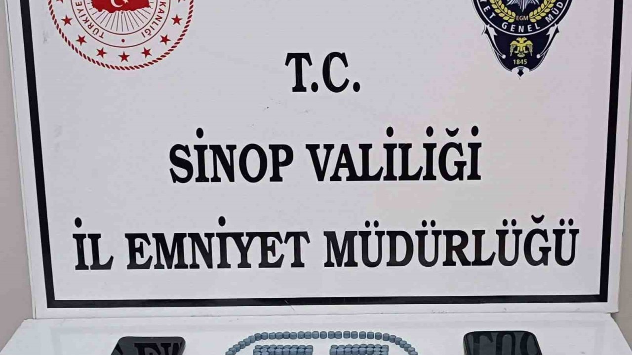 Sinop’ta uyuşturucu hapla yakalanan 1 kişi tutuklandı