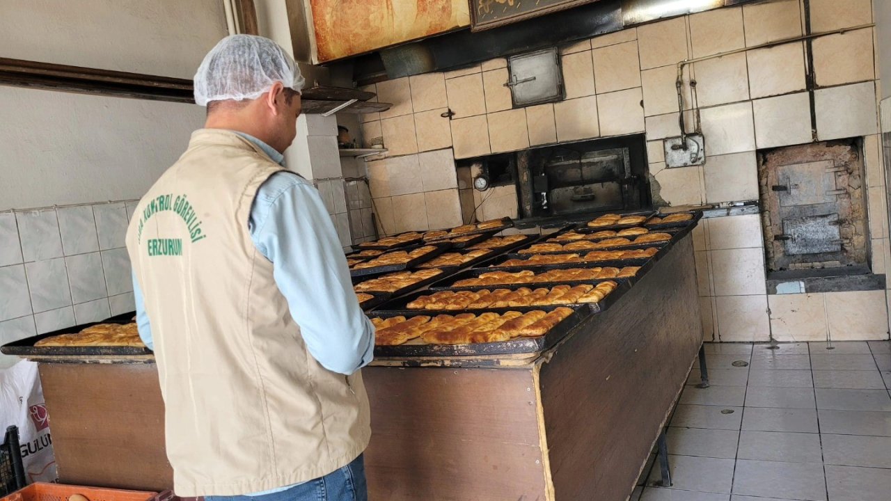 Erzurum’da gıda üretimi yapan işyerleri denetlendi