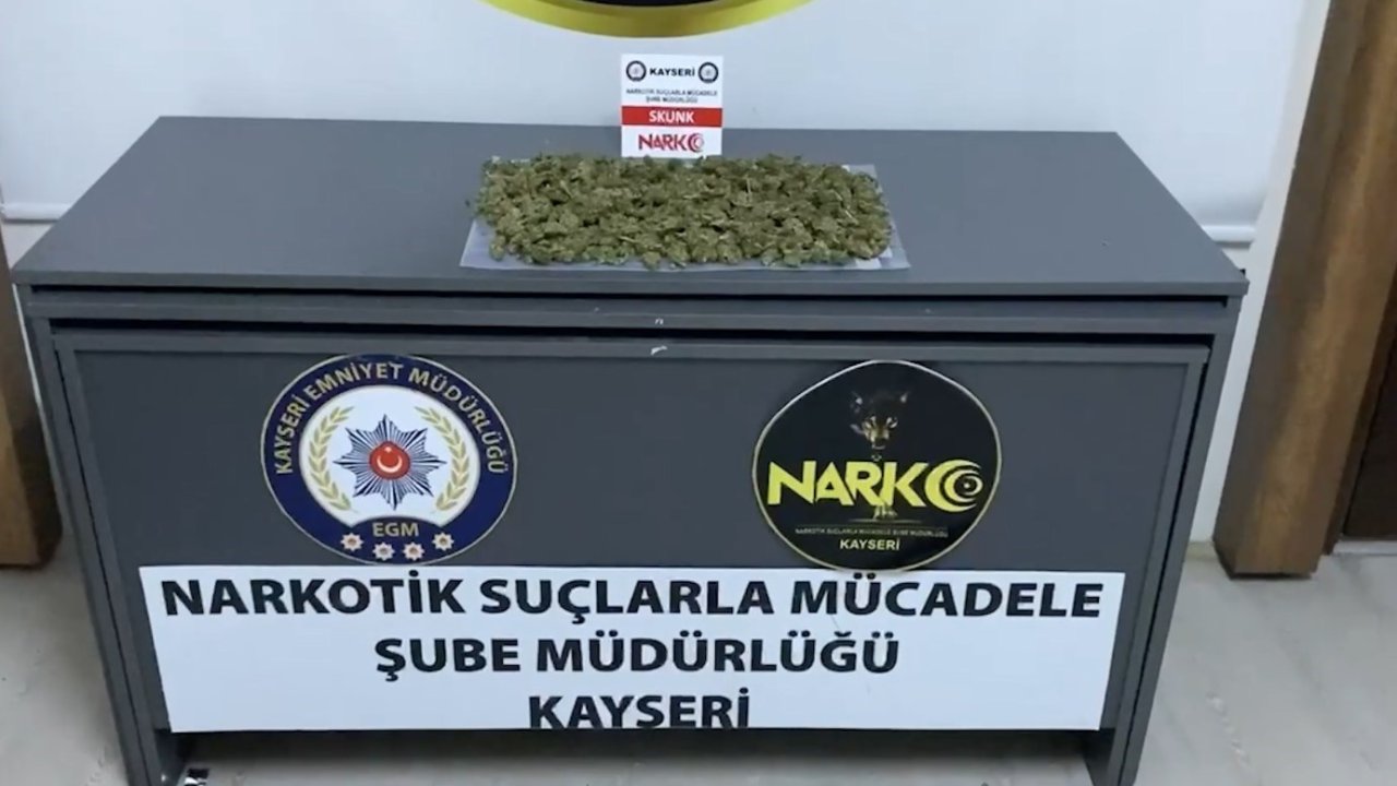 Kayseri’de 1 kilo uyuşturucu ele geçirildi