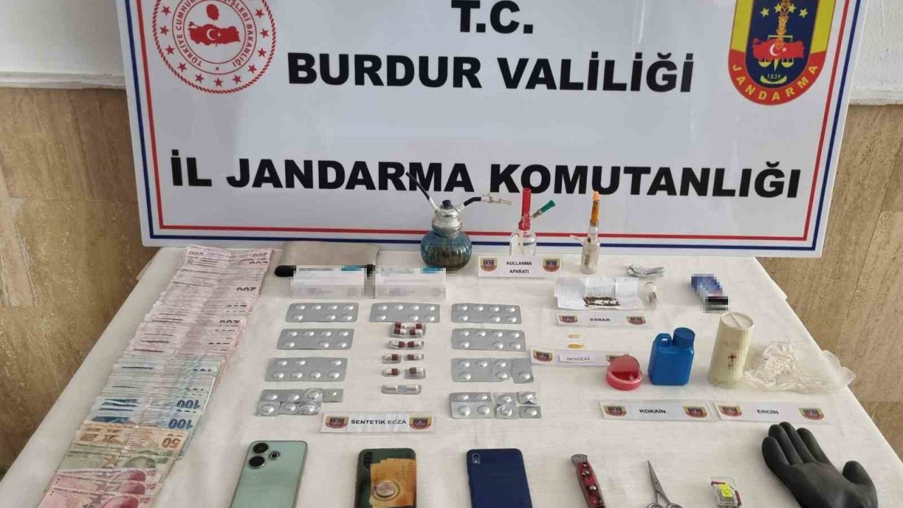 Burdur’da uyuşturucu operasyonlarında 9 şüpheli tutuklandı