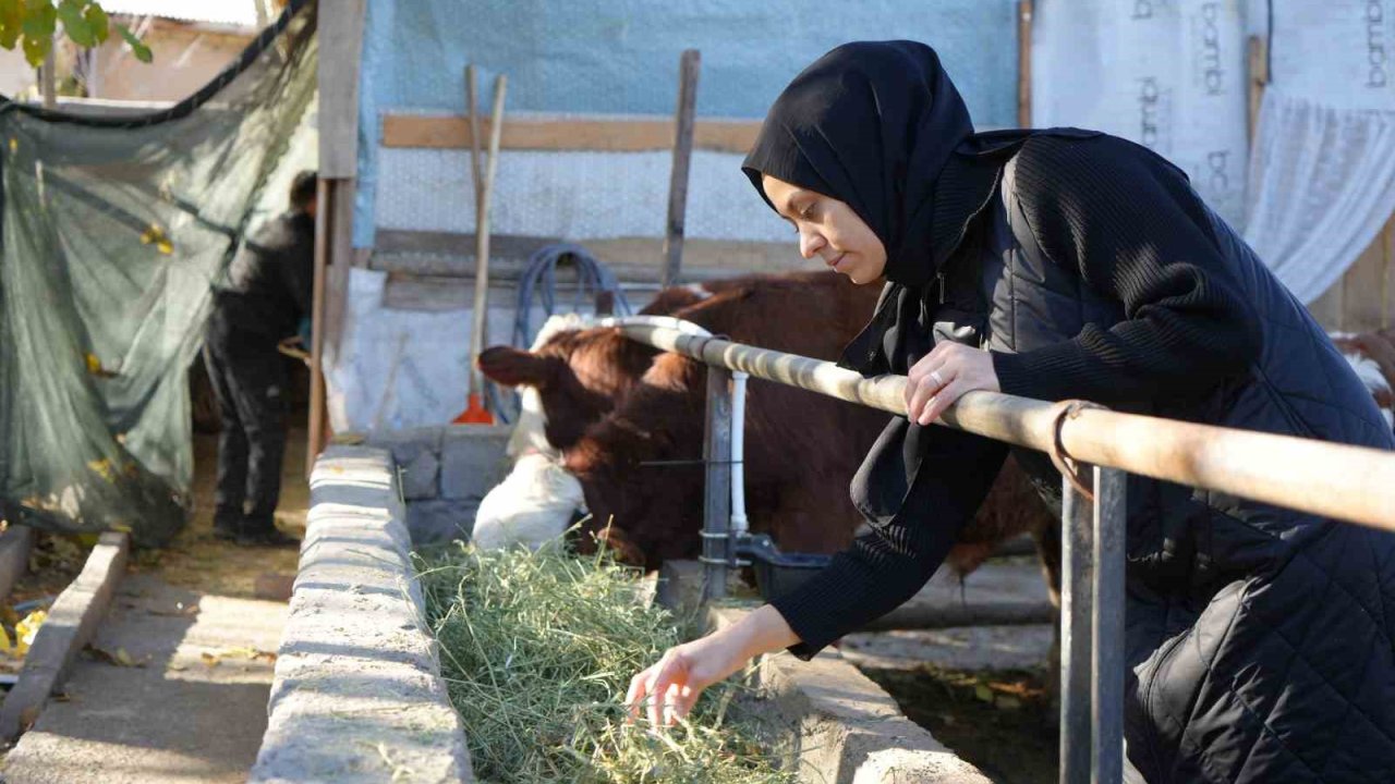 Gıda mühendisi 2 çocuk annesi devletten aldığı destek ile genç yaşta besici oldu