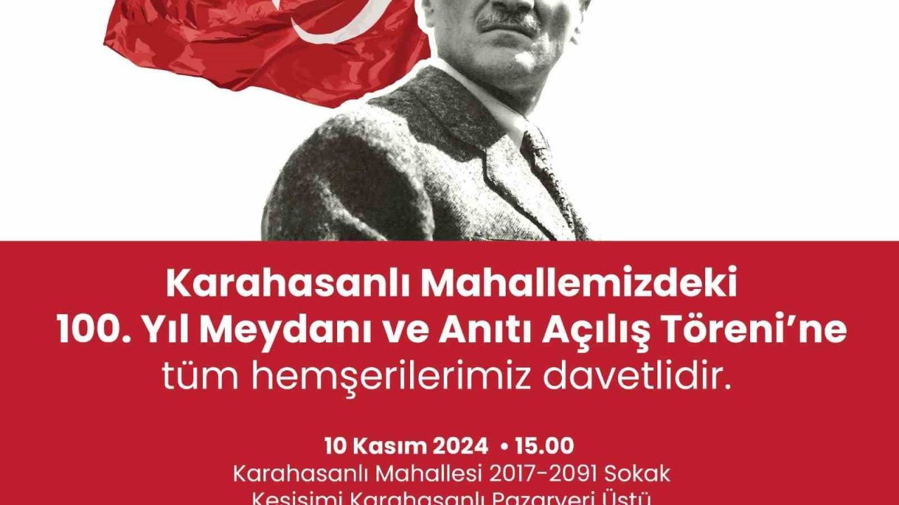 Merkezefendi’de 100. Yıl Meydanı ve Anıtı açılıyor