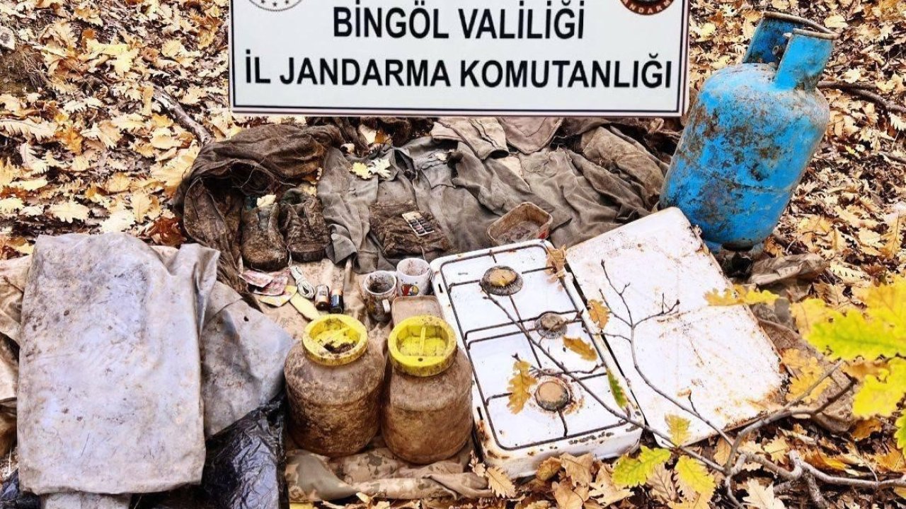 Bingöl’de teröristlerin inlerine girildi